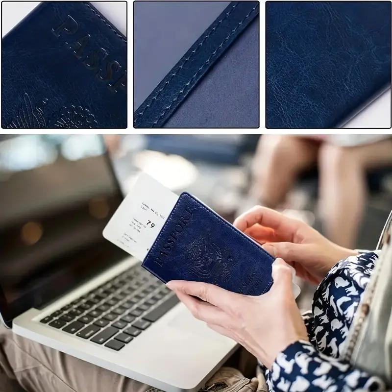 Travel Passport Holder, 1 Count Portable Lightweight Passport Card Bag, ID Card Bag for Outdoor, Passport & Card Organizers Supplies