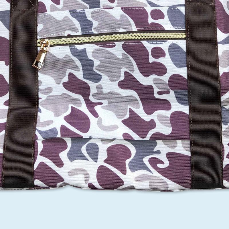 Camo print duffle bag adult travel bag sports bag