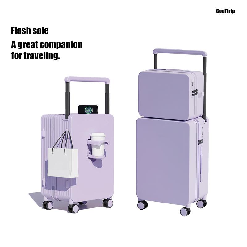 New wide trolley suitcase 20-inch carry-on suitcase cabin suitcase luggage 360° smooth and light-sounding wheels suitcase trolley case