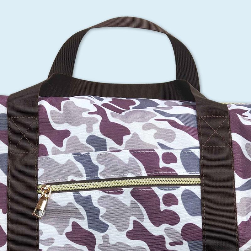 Camo print duffle bag adult travel bag sports bag