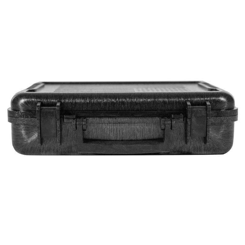 Max-Ops Black Hard Sided Handgun Case, TSA Approved, Outside Dimension 3.5