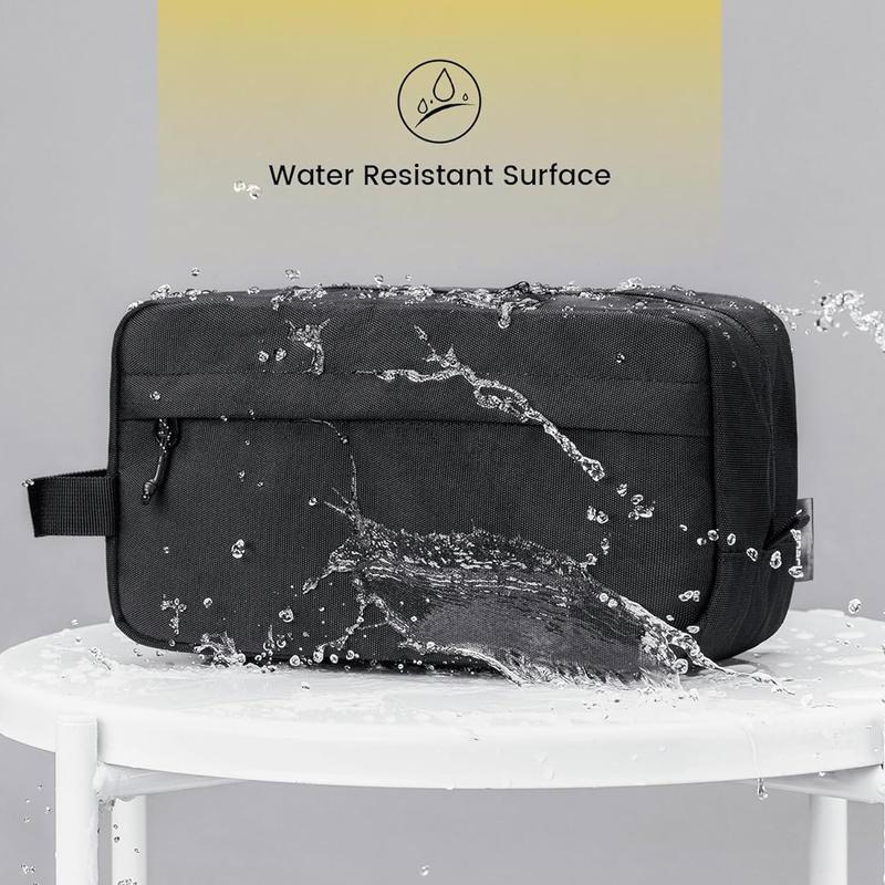 Large Travel Toiletry Bag for Men - Water Resistant, Hanging Design! Ideal for Toiletries & Accessories. Great Gifts, Worthy Choice.