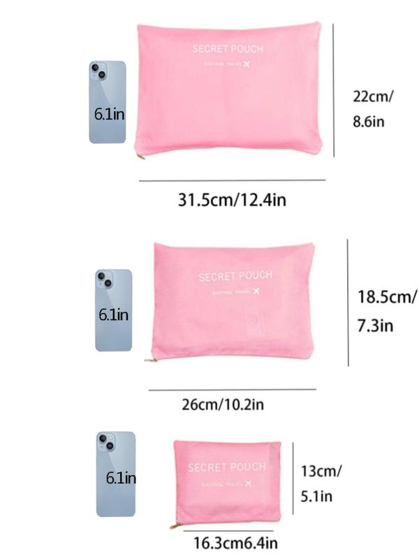 Travel Clothes Storage Bag, Multi-functional Storage Bag, Travel Organizer for Lipstick, Brushes, Skin Care Products, Mobile Phones, Coins, Small Items