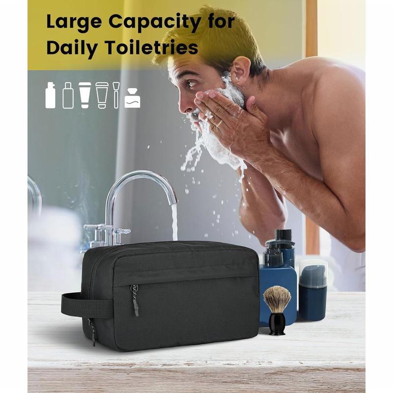 Large Travel Toiletry Bag for Men - Water Resistant, Hanging Design! Ideal for Toiletries & Accessories. Great Gifts, Worthy Choice.