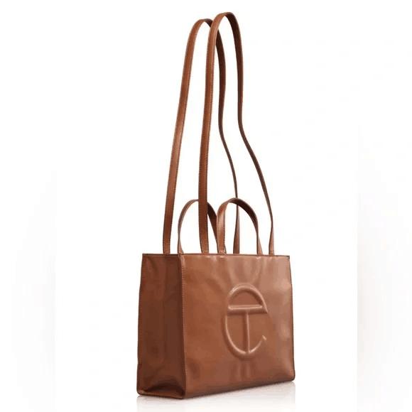 Telfar Medium Tan Shopping Bag - Perfect for Your Shopping Needs