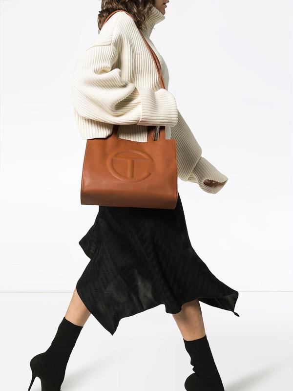 Telfar Medium Tan Shopping Bag - Perfect for Your Shopping Needs