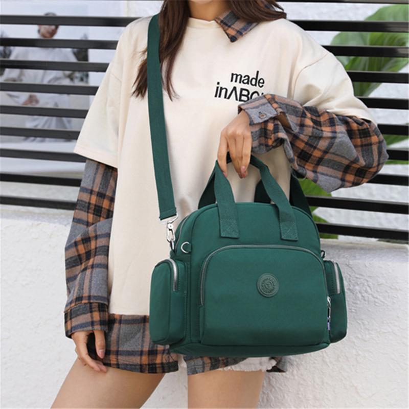 2024 Waterproof Multi-pocket Nylon Tote Bag for Women Tote Bag with Zipper Canvas Crossbody Bag Shoulder Bag Satchel Handbag Backpacks