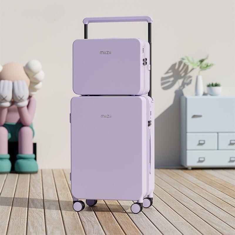 New wide trolley suitcase 20-inch carry-on suitcase cabin suitcase luggage 360° smooth and light-sounding wheels suitcase trolley case