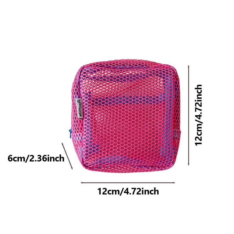 Mesh Makeup Bag, 1 Count Portable Cosmetic Storage Bag, Zipper Makeup Organizer Pouch, Storage Bag for Skincare, Lotion, Cream, Lip Balm, Eyeliners