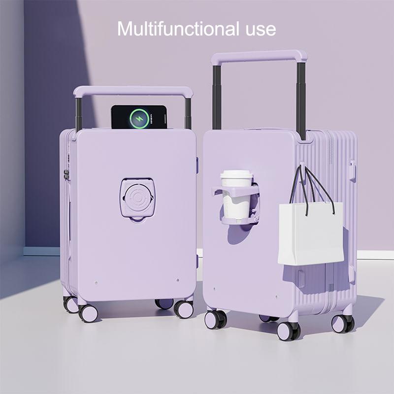 New wide trolley suitcase 20-inch carry-on suitcase cabin suitcase luggage 360° smooth and light-sounding wheels suitcase trolley case