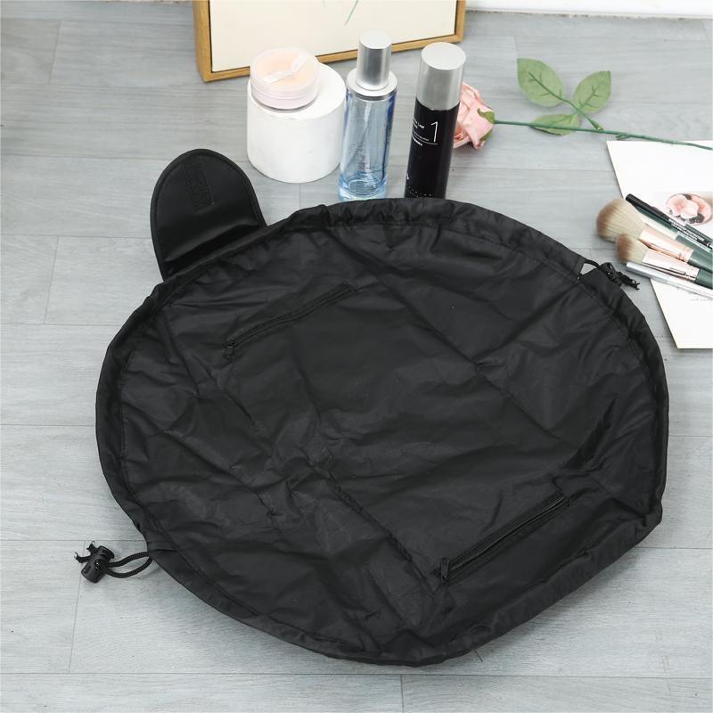 Portable Makeup Bag, 1 Count Large Capacity Travel Cosmetic Storage Bag, Drawstring Toiletry Bag