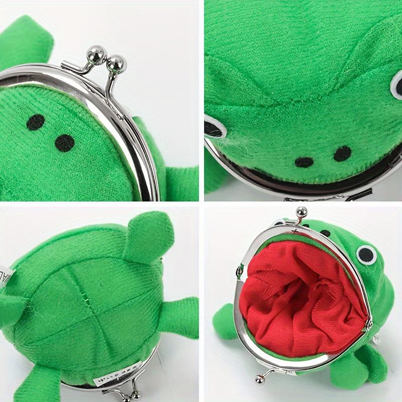 Cute Cartoon Frog Design Coin Purse, Fashionable and Practical Coin Purse with Gift Bag for School Outdoor, Creative Gift for Friends