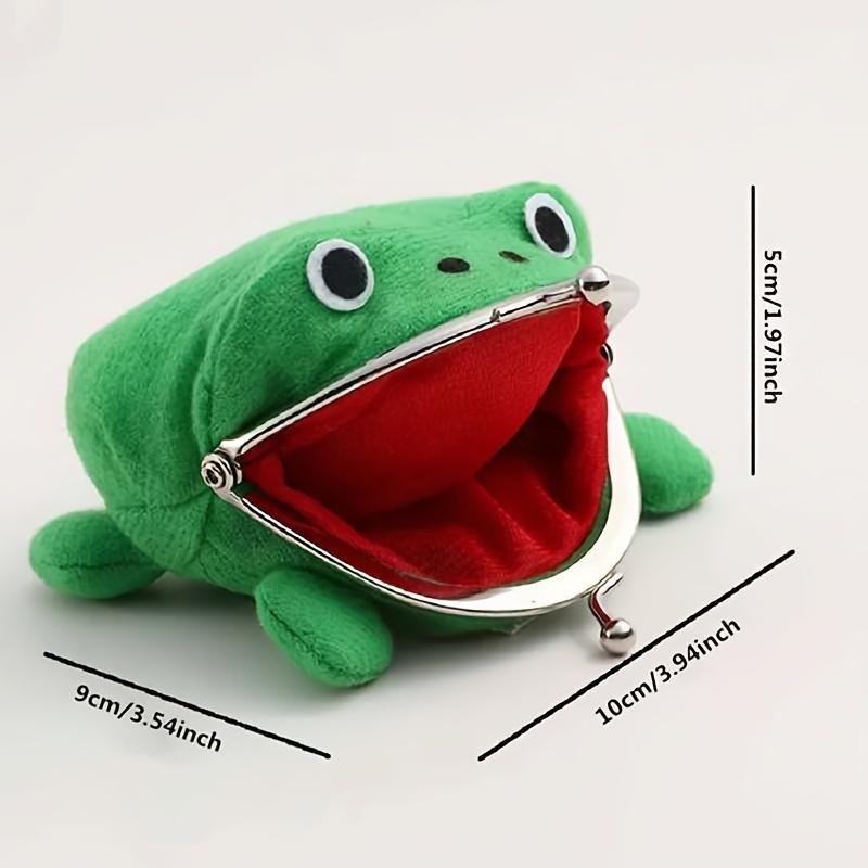 Cute Cartoon Frog Design Coin Purse, Fashionable and Practical Coin Purse with Gift Bag for School Outdoor, Creative Gift for Friends