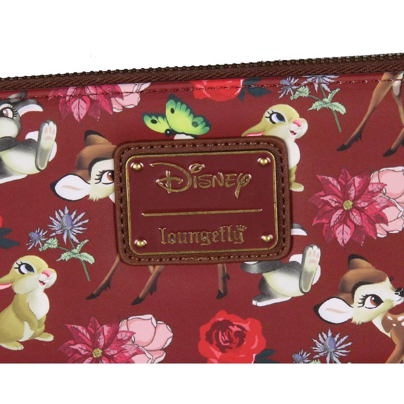 Loungefly Disney Bambi Allover Print Friends and Flowers Zip Around Wallet