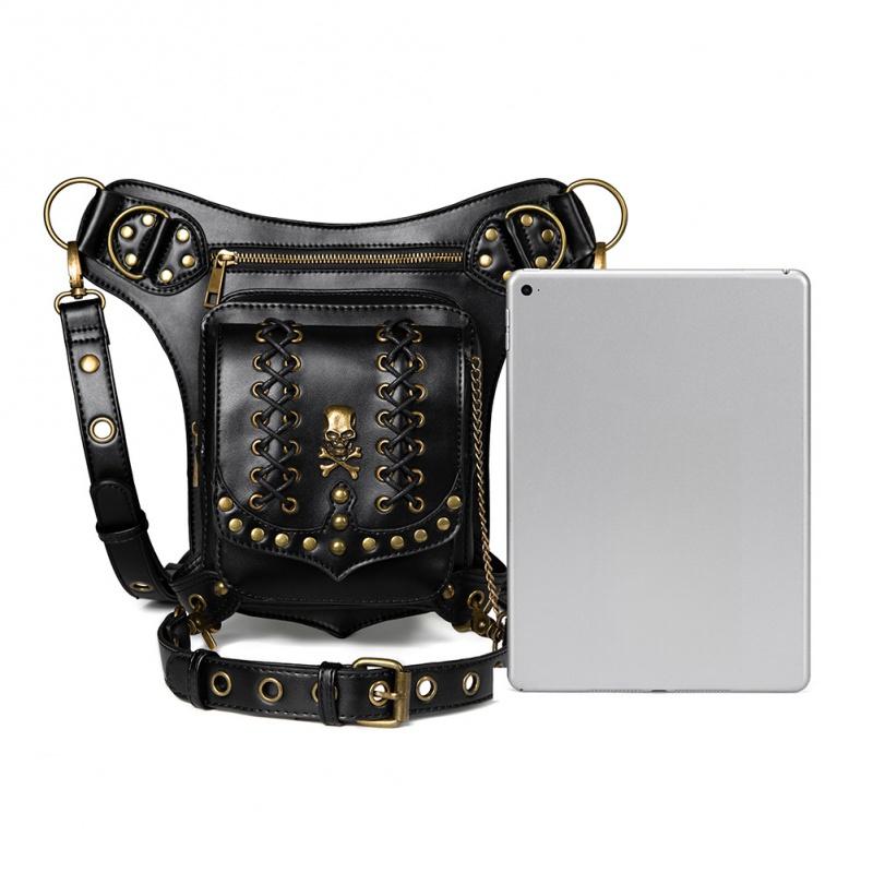 Vintage Steampunk Bag Steam Punk Retro Rock Gothic Retro Bag Goth Shoulder Waist Bags Packs Victorian Style Women Men Leg Bag