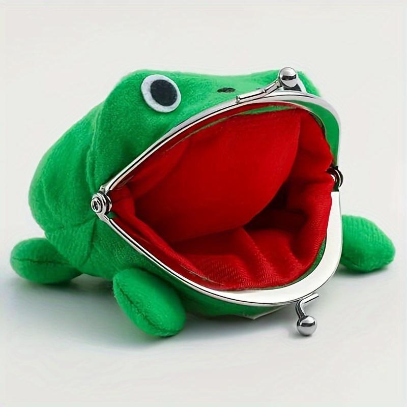 Cute Cartoon Frog Design Coin Purse, Fashionable and Practical Coin Purse with Gift Bag for School Outdoor, Creative Gift for Friends