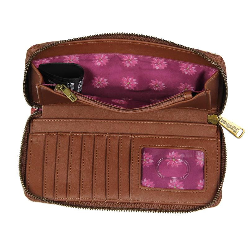 Loungefly Disney Bambi Allover Print Friends and Flowers Zip Around Wallet