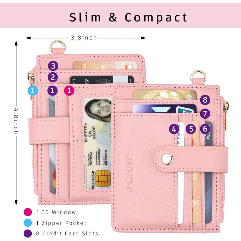 Silicone Bracelet Keychain Wallet for Women Wristlet Card Holder Slim RFID Wallet with Leather Tassel