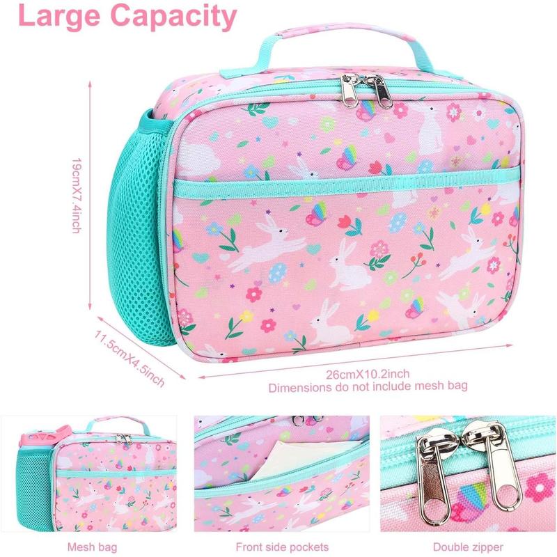 Lunch Bag - Insulated Lunch Box for Boys Girls,Washable Lunch Bag and Reusable  Leak-proof Lunchbox for School and Daycare