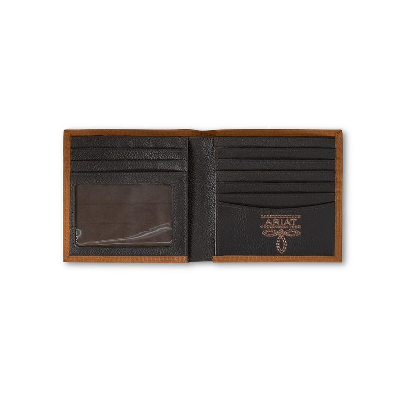 Casa Raul Ariat Bifold Embossed Logo Brown - Accessories Wallet  - A3548244