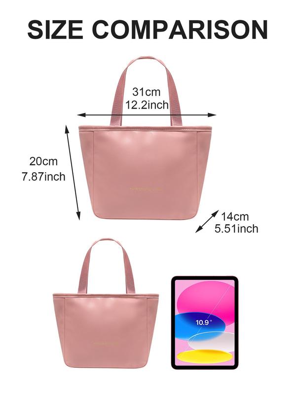 Simple Letter Pattern Lunch Bag, Casual Versatile Lunch Bag for Women & Men, Trendy All-match Bag for Daily Use