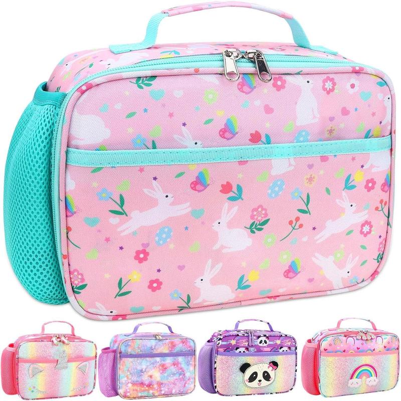 Lunch Bag - Insulated Lunch Box for Boys Girls,Washable Lunch Bag and Reusable  Leak-proof Lunchbox for School and Daycare