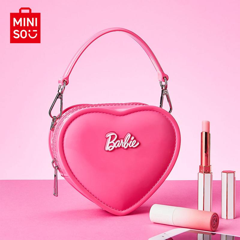 Barbie Love Jelly Handbag Crossbody Bag Handbag PVC Material Rose Red Mini Bag Sweet Style Bag For Boys and Girls Bag High Quality