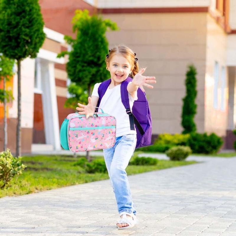 Lunch Bag - Insulated Lunch Box for Boys Girls,Washable Lunch Bag and Reusable  Leak-proof Lunchbox for School and Daycare