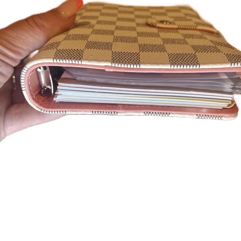 Checkered Budget Binder for Budgeting and Saving Money