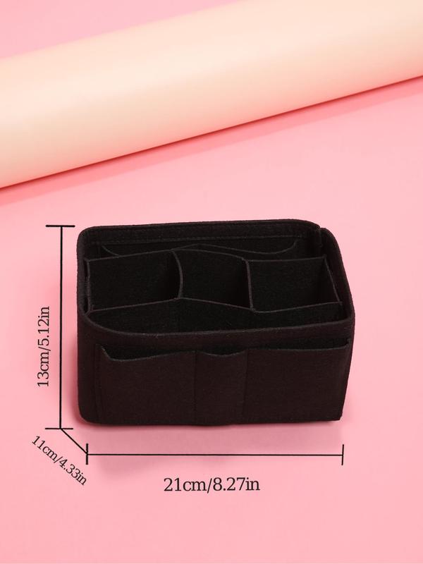 Simple Plain Bag Insert for Spring,  Casual Portable Large Capacity Cosmetic Storage Bag Insert, Versatile Storage Bag, Great for Skincare, Lotion, Cream