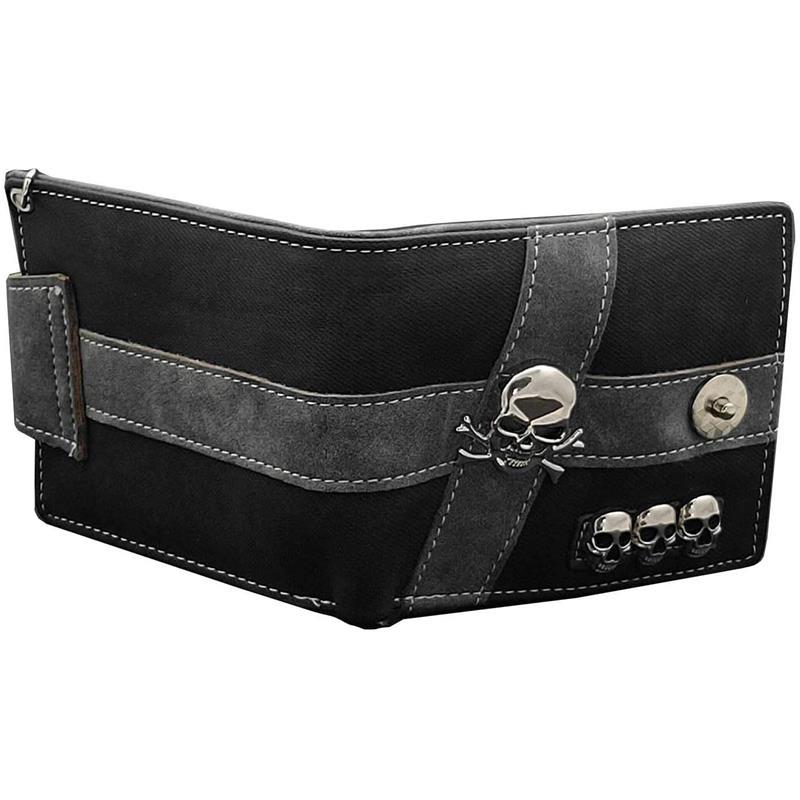 Punk Biker Casual Hasp Wallet Purse With Chain For Men Or Boy