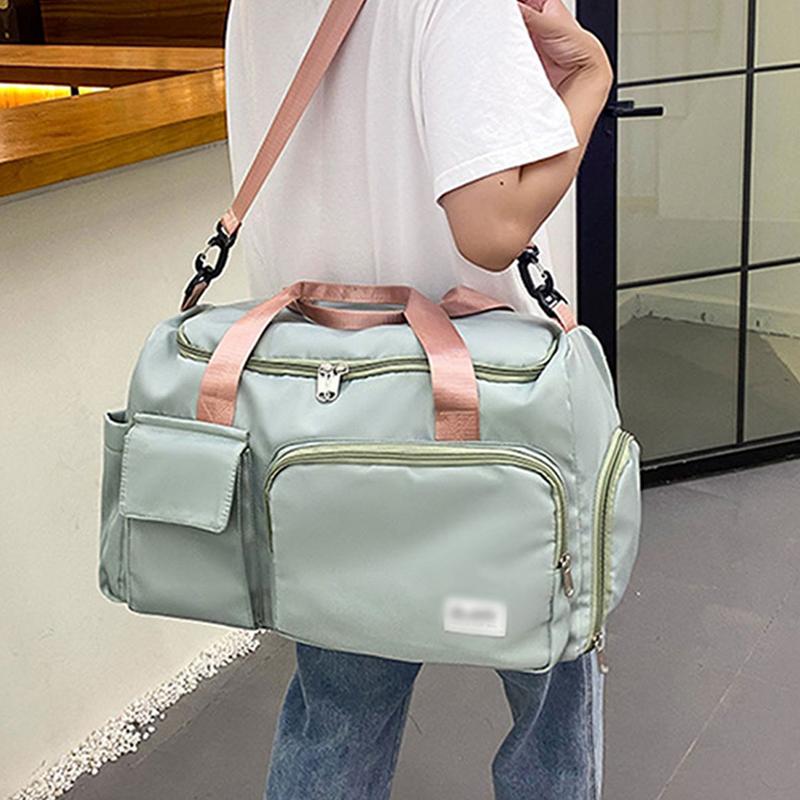 Unisex Multifunctional Travel Bag Large Capacity Weekend Bag Sport Gym Bag Fashion Travel Bag With Individual Shoes Pocket for Vacation