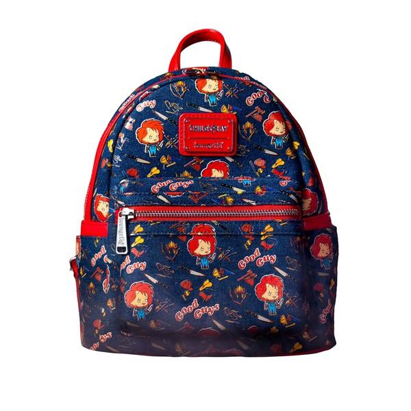 Chucky Denim AOP Mini Backpack