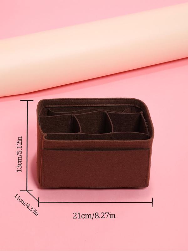 Simple Plain Bag Insert for Spring,  Casual Portable Large Capacity Cosmetic Storage Bag Insert, Versatile Storage Bag, Great for Skincare, Lotion, Cream