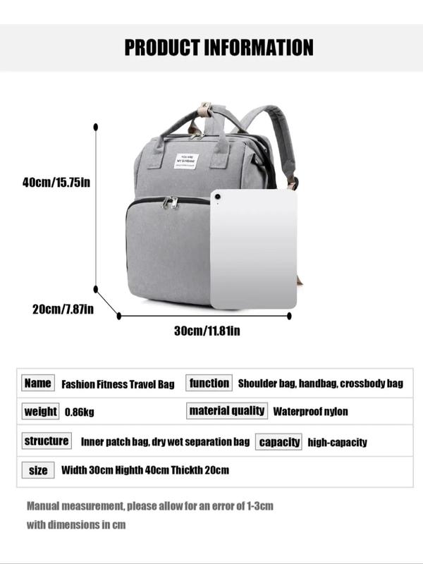 Multifunctional Plain Backpack, Backpacks for School, Backpack Travel, Large Capacity Extendable Backpack, Multi-pocket Waterproof Backpack for Women & Men, Travel Portable Backpack for Daily Use