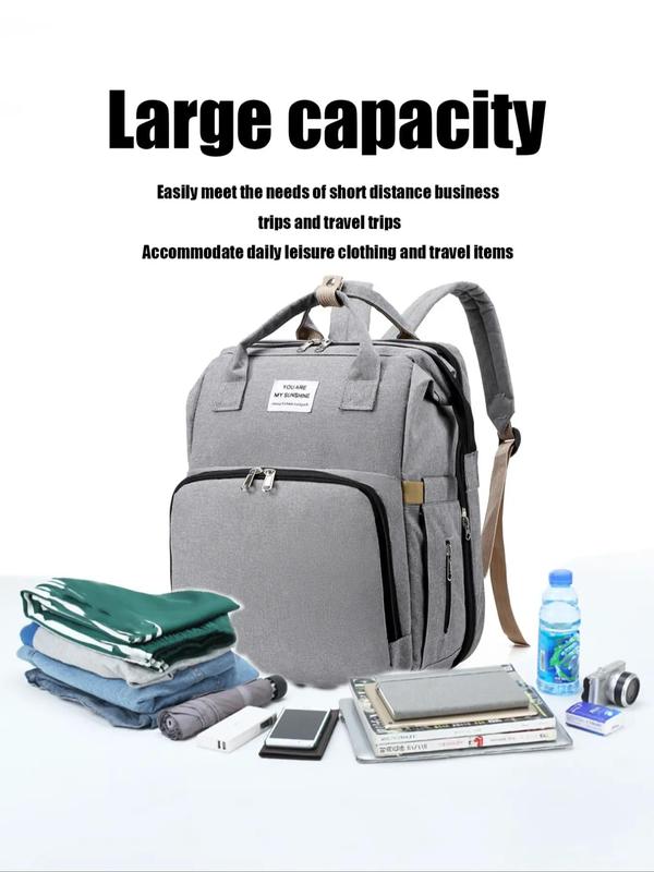 Multifunctional Plain Backpack, Backpacks for School, Backpack Travel, Large Capacity Extendable Backpack, Multi-pocket Waterproof Backpack for Women & Men, Travel Portable Backpack for Daily Use