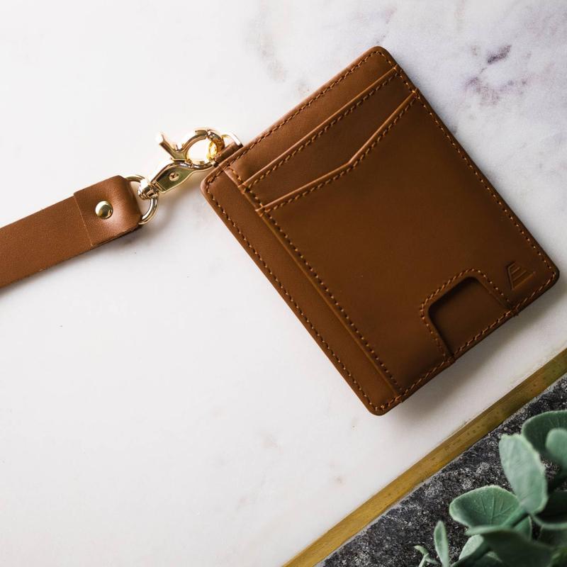 The Denner Beautiful Premium Slim Card Holder RFID Blocking Card Holder Wrislet Wallet for Women