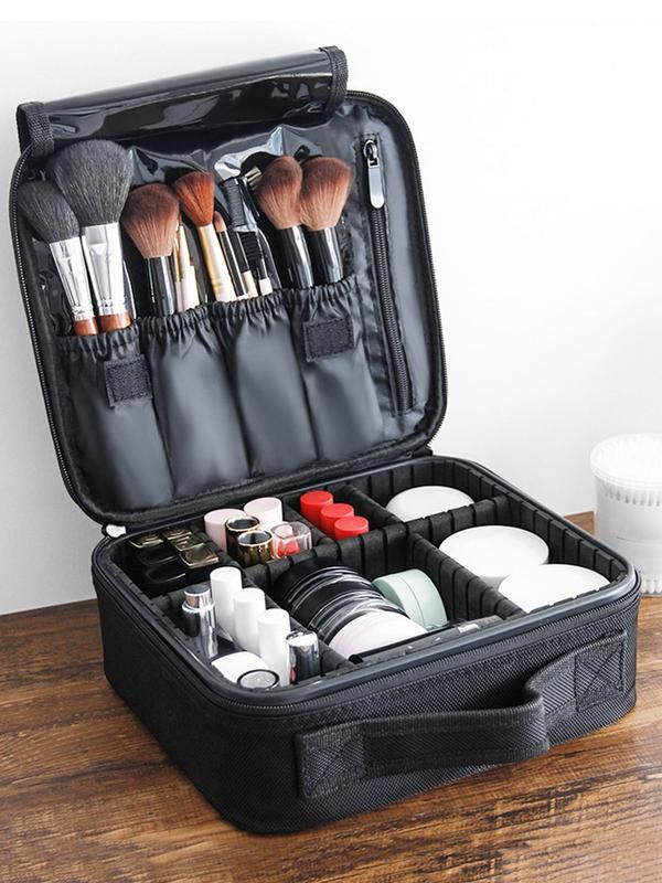 Large Capacity Cosmetic Case, Waterproof Travel Makeup Organizer, Professional Portable Handbag, Zipper Makeup Bag, Skincare Bag, Toiletry Bag