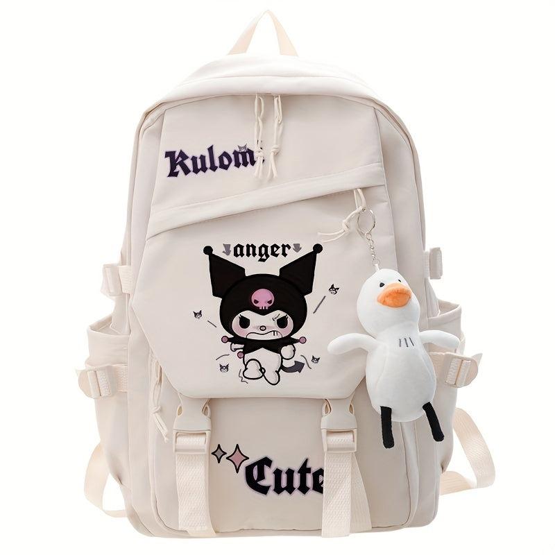 Sanrio Kuromi Backpack, Cute Cartoon Anime Schoolbag, Casual Outdoor Travel Sport Camping Rucksack