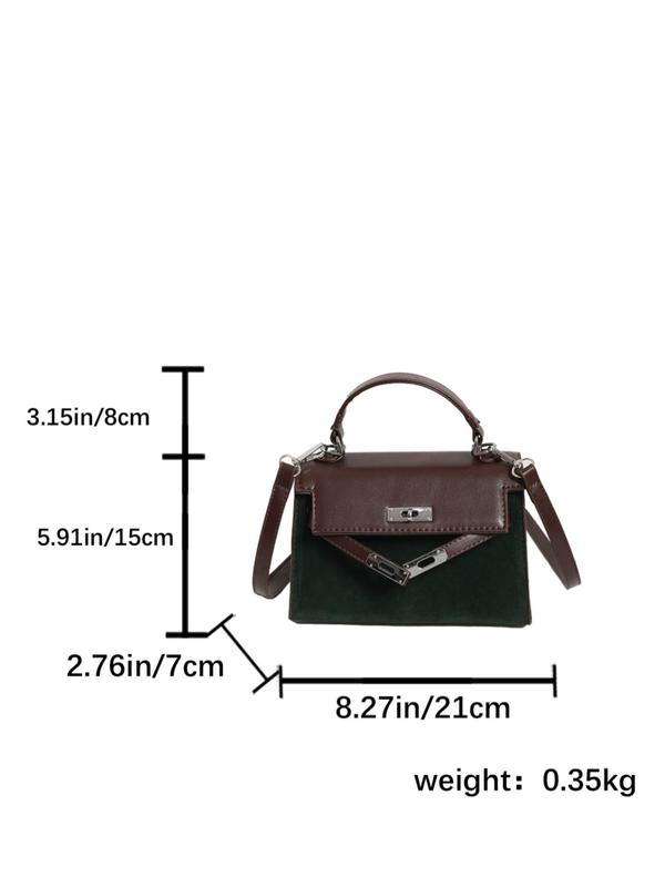 Women's Fashionable Suede Crossbody Bag, Casual Versatile Shoulder Bag for Work & Daily Used, Trendy All-match Commuter Bag