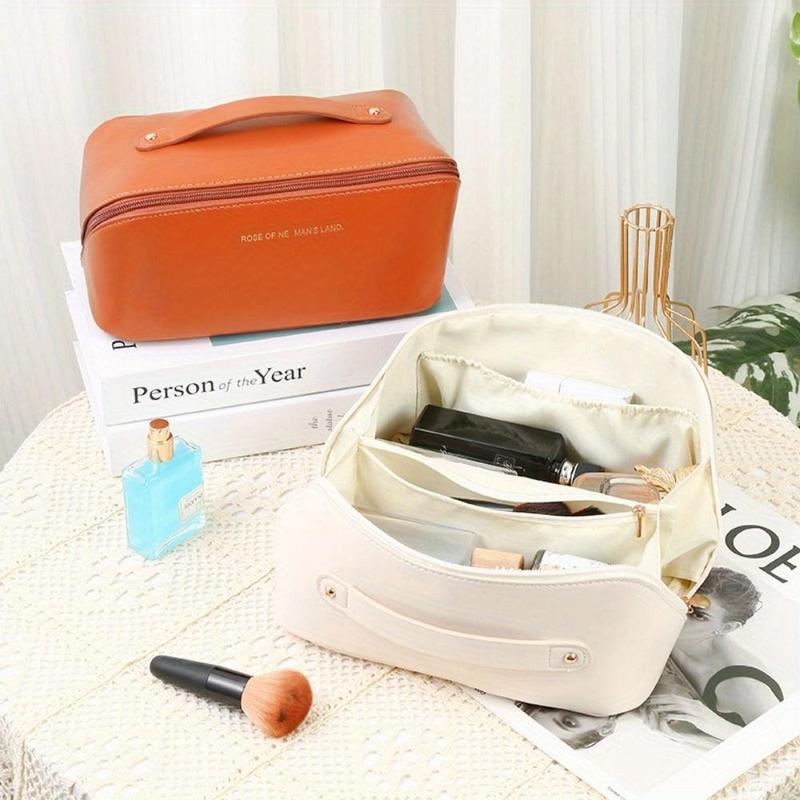 Large Capacity Makeup Bag, Portable Travel Cosmetic Storage Bag, Zipper Makeup Organizer Pouch, Versatile Storage Bag