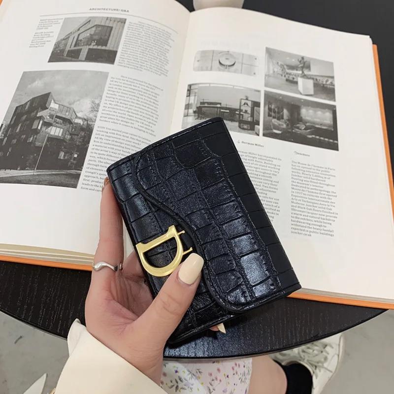 Set of two Wallets Small Fashion Luxury Brand Leather