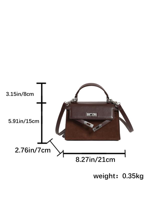 Women's Fashionable Suede Crossbody Bag, Casual Versatile Shoulder Bag for Work & Daily Used, Trendy All-match Commuter Bag