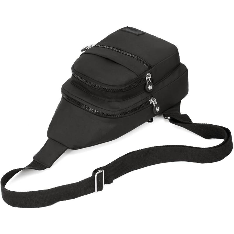 B152-Crossbody Sling Backpack Sling Bag, Small Chest Bag Daypack Fanny Pack Cross Body Bag for Hiking Traveling Outdoors