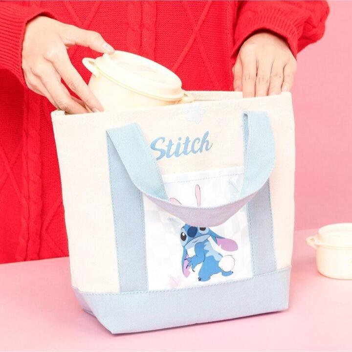 Adorable Lilo & Stitch Bento Bag - Stud Rabbit Design | Durable & Stylish for Home, Restaurant, or Gift Use | Perfect for School, Birthdays & More4o