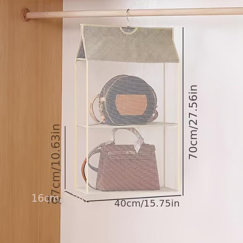 Fashion women's bag storage wardrobe layered hanging rack hanging bag storage hanging bag door dust hanging bag rack, give the beloved bag a home