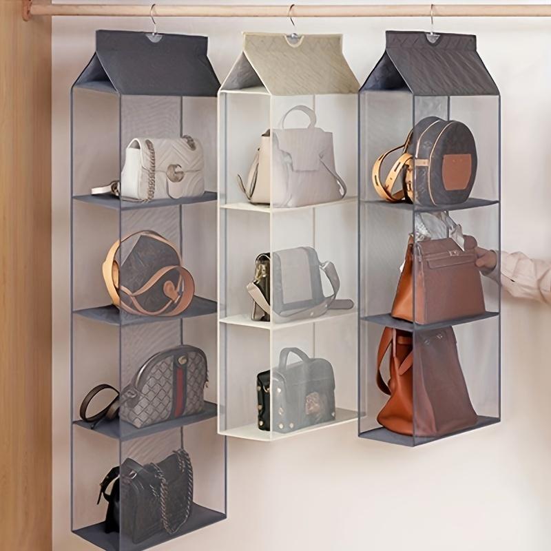 Fashion women's bag storage wardrobe layered hanging rack hanging bag storage hanging bag door dust hanging bag rack, give the beloved bag a home