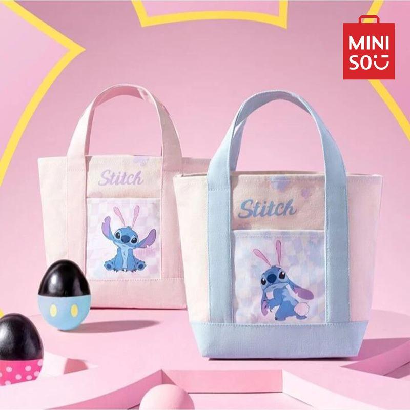 Adorable Lilo & Stitch Bento Bag - Stud Rabbit Design | Durable & Stylish for Home, Restaurant, or Gift Use | Perfect for School, Birthdays & More4o