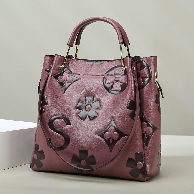 Women's Fashionable Floral Pattern Large Capacity Handbag & Crossbody Bag, Casual Versatile Shoulder Bag & Crossbody Bag, Trendy Daily Commuting Bag, Girl Fashionable Shopping Bag