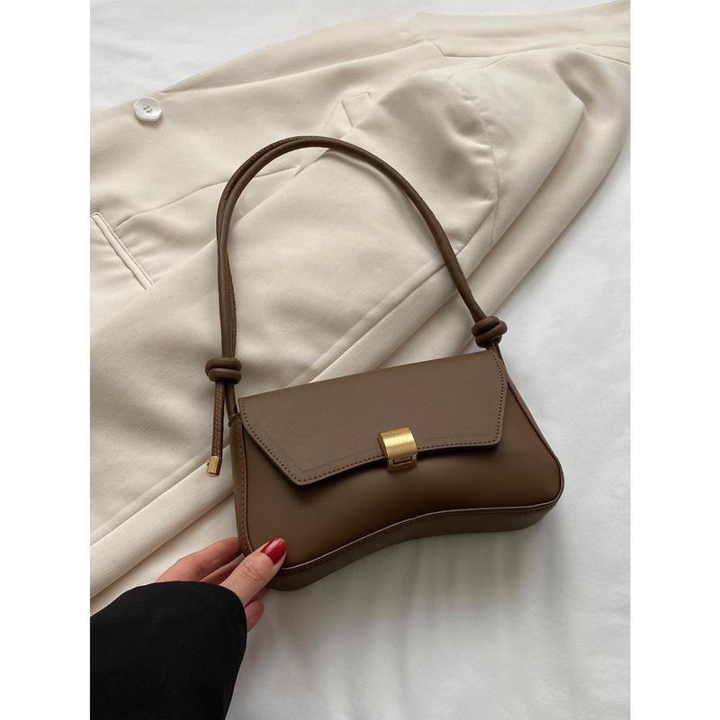 Retro Lightweight,Business Casual Chocolate Brown Flap Bag Vintage PU For Teen Girls Women College Students,Rookies & White-Collar Workers Perfect For Office,College,Work ,Business,Commute,Outdoors, Travel, Outings